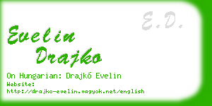 evelin drajko business card